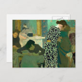 Edouard Vuillard - Das gefederte Kleid Postkarte (Vorne/Hinten)