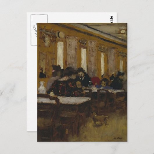 Edouard Vuillard - Das kleine Restaurant Postkarte (Vorne/Hinten)