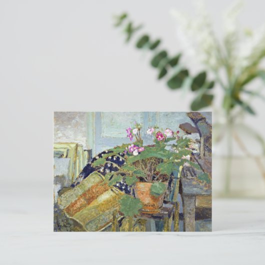 Edouard Vuillard Le Pot de fleurs (Pot of Blume) Postkarte (Stehend Vorderseite)