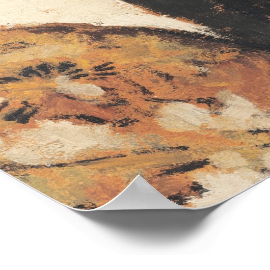 Edouard Vuillard Vase von Blume auf einem Mantelst Poster (Ecke)