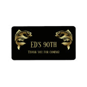 Ed's 90. Danke Adressaufkleber (Vorne)