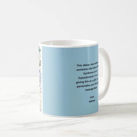 EDS and Dysautonomia Personalized Coffee Mug Kaffeetasse (VorderseiteRechts)