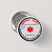 Eds-Art 3 MCAD TÖPFE medizinischer wachsamer Knopf Button (Vorne & Hinten)