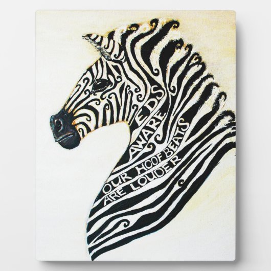 EDS Art Zebra mit Easel Fotoplatte (Vorderseite)