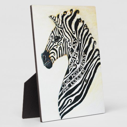 EDS Art Zebra mit Easel Fotoplatte (Seite)