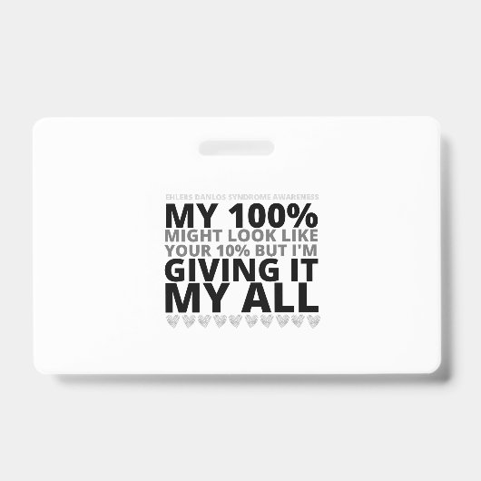 EDS AWARENESS AUSWEIS (Vorderseite)