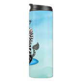 EDS Awareness Ribbon und Zebra Thermosbecher (Nach rechts gedreht)