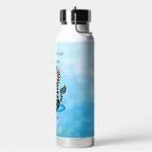 EDS Awareness Ribbon und Zebra Trinkflasche (Links)