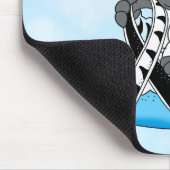 EDS Awareness Zebra Ribbon Mousepad (Ecke)