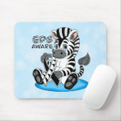 EDS Awareness Zebra Ribbon Mousepad (Mit Mouse)