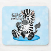 EDS Awareness Zebra Ribbon Mousepad (Vorne)