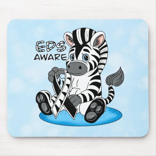 EDS Awareness Zebra Ribbon Mousepad (Vorne)