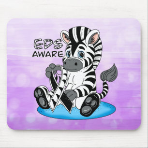 EDS Awareness Zebra Ribbon Mousepad