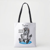 EDS Awareness Zebra Ribbon Tasche (Vorderseite)