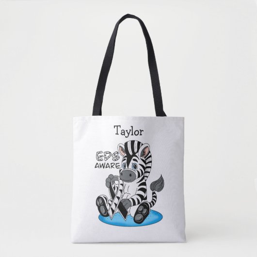 EDS Awareness Zebra Ribbon Tasche (Vorderseite)