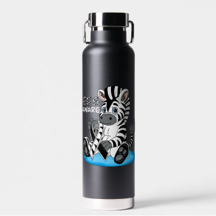 EDS Awareness Zebra Ribbon Trinkflasche
