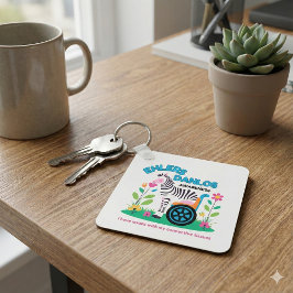 EDS Awareness Zebra Schlüsselanhänger