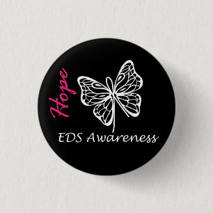 Eds-Bewusstseins-Hoffnungs-Schmetterlings-Knopf Button