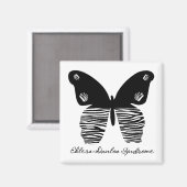 EDS Butterfly Zebra Stripe Magnet (Vorderseite/Rückseite)