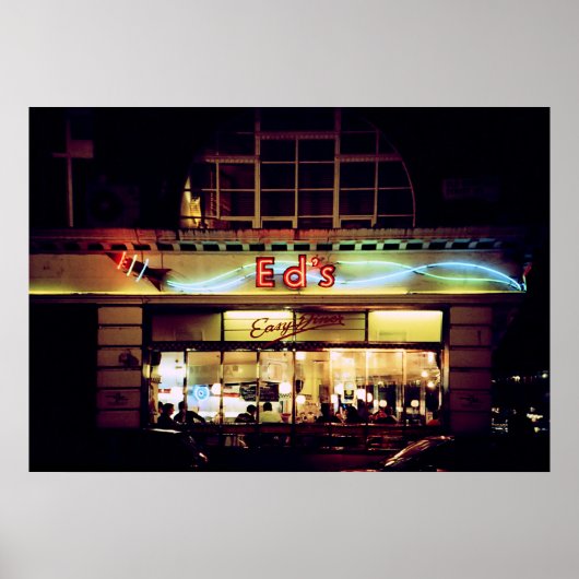 Ed's Diner in Soho London UK Poster (Vorne)