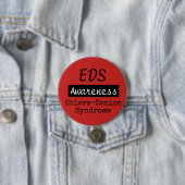 EDS Ehlers-Danlos Syndrom Bewusstsein Zebra Button (Beispiel)