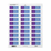 EDS Ehlers-Danlos Syndrom Postadresse Label (Vorne)