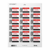 EDS Ehlers-Danlos Syndrom Postadresse Label Adressaufkleber (Vorne)