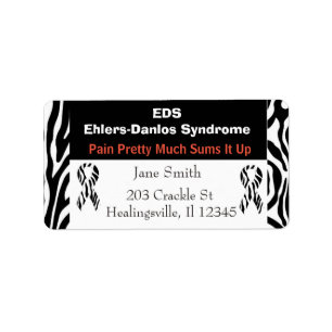 EDS Ehlers-Danlos-Syndrom Versandadressetikett Adressaufkleber