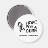 EDS Hope a Cure Zebra Stripe Ribbon Magnet (Vorderseite/Rückseite)