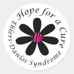 EDS Hope for a Cure Round Sticker