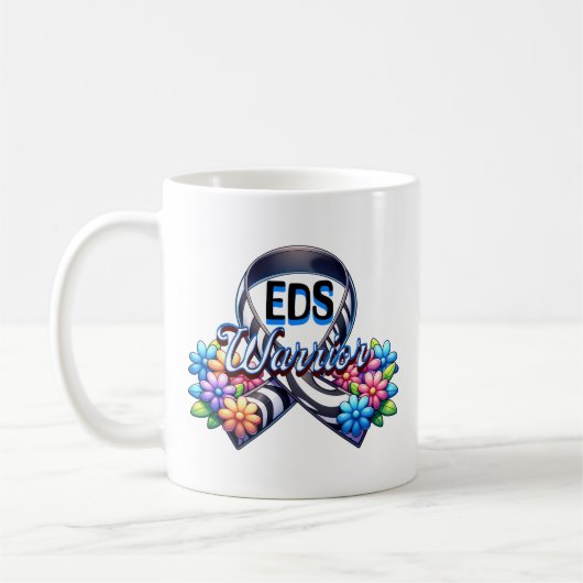 EDS Warrior | Ehlers-Danlos-Syndrom Personalisiert Kaffeetasse (Links)