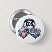 EDS Warrior | Ehlers-Danlos-Syndrom T - Shirt Button (Vorne & Hinten)