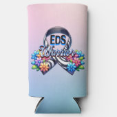 EDS Warrior | Ehlers-Danlos-Syndrom T - Shirt Selters Dosenkühler (Vorderseite)