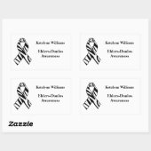 EDS Zebra Stripe Awareness Ribbon Stickers (Blatt)