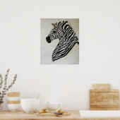 EDS Zebra von Artist Cherish Fletcher Poster (Küche)
