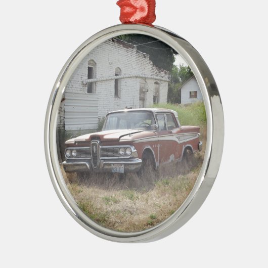 Edsel Silbernes Ornament (Links)