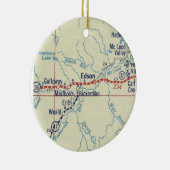 Edson Alberta Vintag Map Keramik Ornament (Rechts)