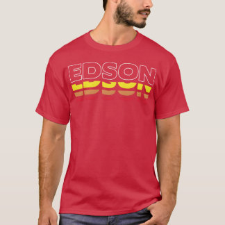 Edson Vorname Lustig Vintage Sonnenuntergang Edson T-Shirt