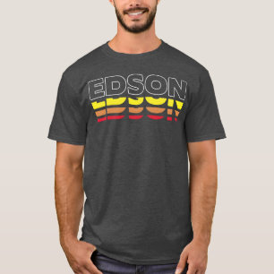 Edson Vorname Lustig Vintage Sonnenuntergang Edson T-Shirt