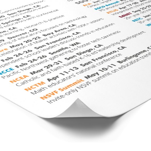 Edtech Conferences Poster 2016 K-12 (Ecke)