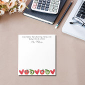 Edu-Notes: Umformende Minds, Lehrerbewertung Notizblock