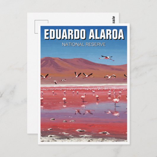 Eduardo Avaroa National Reserve Bolivien Postkarte (Vorne/Hinten)