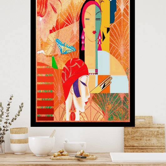 Eduardo Garcia Art Deco Poster (Küche)