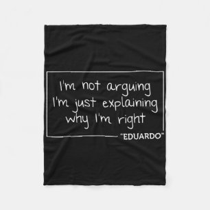 Eduardo Zitat Funny Geburtstag Personalisierter Na Fleecedecke