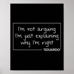 Eduardo Zitat Funny Geburtstag Personalisierter Na Poster
