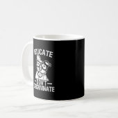 Educate sondern nicht lustige Pitbull Tasse ab (Vorderseite Links)