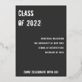 Educated Black Man 2022 Abschluss Einladung (Rückseite)