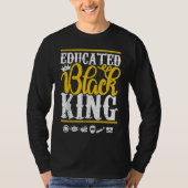 Educated Black Pride King Fathers Day Plus Size T-Shirt (Vorderseite)