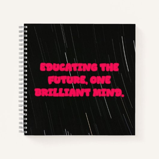 Educating The Future One Brilliant Mind Teacher Notizblock (Vorderseite)