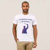 Educating Young Scientists My Superpower Teacher T-Shirt (Vorne ganz)
